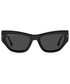Okulary Dsquared2 okulary przeciwsłoneczne damskie kolor czarny