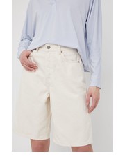 Spodnie szorty jeansowe damskie gładkie high waist - Answear.com Dr. Denim