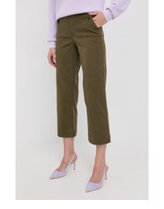 Spodnie spodnie damskie kolor zielony proste high waist - Answear.com Spanx
