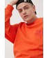 Bluza męska Diadora bluza bawełniana męska kolor pomarańczowy z nadrukiem