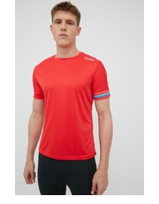 T-shirt - koszulka męska t-shirt do biegania kolor czerwony gładki - Answear.com Diadora