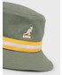 Kapelusz Kangol kapelusz bawełniany kolor zielony bawełniany