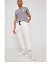 Spodnie spodnie dresowe bawełniane kolor biały gładkie - Answear.com Kangol