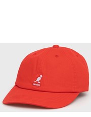 Czapka czapka bawełniana kolor czerwony z aplikacją - Answear.com Kangol