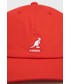 Czapka Kangol czapka bawełniana kolor czerwony z aplikacją