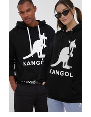 Bluza bluza bawełniana kolor czarny z kapturem z nadrukiem - Answear.com Kangol