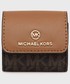 Etui pokrowiec saszetka Michael Michael Kors MICHAEL Michael Kors pokrowiec na airpods kolor brązowy