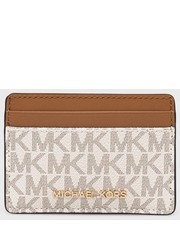 Portfel MICHAEL Michael Kors etui na karty damski kolor beżowy - Answear.com Michael Michael Kors