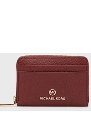 Portfel MICHAEL Michael Kors portfel skórzany damski kolor bordowy - Answear.com Michael Michael Kors