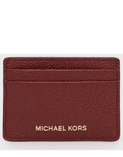 Portfel MICHAEL Michael Kors etui na karty skórzane damski kolor bordowy - Answear.com Michael Michael Kors
