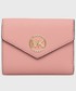 Portfel Michael Michael Kors MICHAEL Michael Kors portfel skórzany damski kolor różowy
