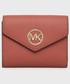 Portfel Michael Michael Kors MICHAEL Michael Kors portfel skórzany damski kolor brązowy