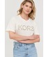 Bluzka Michael Michael Kors MICHAEL Michael Kors t-shirt bawełniany kolor beżowy