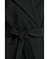 Płaszcz Michael Michael Kors MICHAEL Michael Kors płaszcz wełniany kolor czarny przejściowy niezapinany