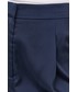 Spodnie Michael Michael Kors MICHAEL Michael Kors spodnie damskie kolor granatowy szerokie high waist
