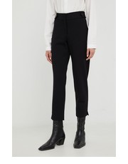Spodnie MICHAEL Michael Kors spodnie damskie kolor czarny proste high waist - Answear.com Michael Michael Kors