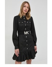 Sukienka MICHAEL Michael Kors sukienka kolor czarny mini rozkloszowana - Answear.com Michael Michael Kors