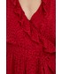 Sukienka Michael Michael Kors MICHAEL Michael Kors sukienka jedwabna kolor czerwony midi rozkloszowana