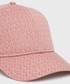 Czapka Michael Michael Kors MICHAEL Michael Kors czapka kolor różowy wzorzysta