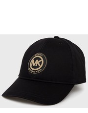 Czapka MICHAEL Michael Kors czapka z daszkiem kolor czarny z aplikacją - Answear.com Michael Michael Kors