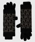 Rękawiczki Michael Michael Kors MICHAEL Michael Kors rękawiczki z domieszką wełny damskie kolor czarny