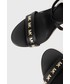Sandały na obcasie Michael Michael Kors MICHAEL Michael Kors sandały skórzane Astrid kolor czarny