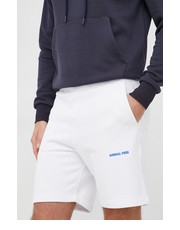 Spodnie szorty kolor biały z nadrukiem - Answear.com Save The Duck