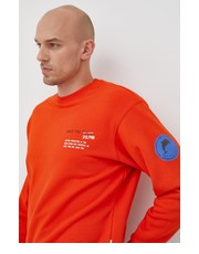 Bluza bluza kolor pomarańczowy z nadrukiem - Answear.com Save The Duck