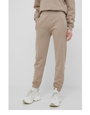 Spodnie spodnie bawełniane kolor beżowy gładkie - Answear.com Arkk Copenhagen
