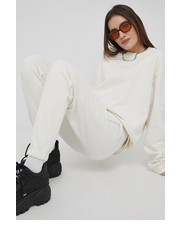 Spodnie spodnie dresowe kolor biały gładkie - Answear.com Arkk Copenhagen