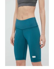 Spodnie szorty damskie kolor zielony gładkie medium waist - Answear.com Arkk Copenhagen
