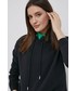 Bluza Arkk Copenhagen bluza bawełniana kolor czarny z kapturem gładka