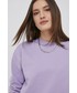 Bluza Arkk Copenhagen bluza bawełniana kolor fioletowy gładka