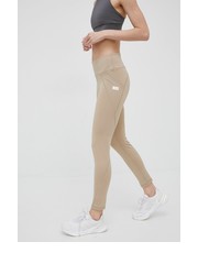 Legginsy legginsy damskie kolor beżowy gładkie - Answear.com Arkk Copenhagen
