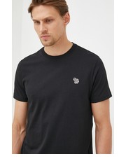 T-shirt - koszulka męska PS Paul Smith t-shirt bawełniany kolor czarny gładki - Answear.com Ps Paul Smith