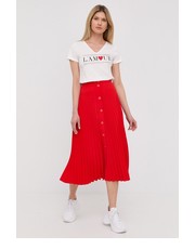 Spódnica spódnica kolor czerwony mini rozkloszowana - Answear.com Nissa