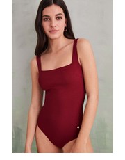 Strój kąpielowy womensecret strój kąpielowy kolor czerwony lekko usztywniona miseczka - Answear.com Women Secret