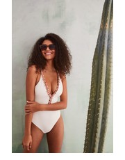 Strój kąpielowy womensecret strój kąpielowy Formentera kolor biały miękka miseczka - Answear.com Women Secret