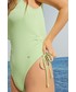 Strój kąpielowy Women Secret womensecret jednoczęściowy strój kąpielowy BOLDNESS kolor zielony miękka miseczka