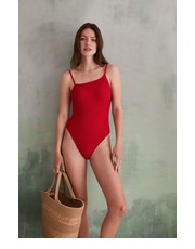 Strój kąpielowy womensecret jednoczęściowy strój kąpielowy DRESSTINATION SUMMER kolor czerwony miękka miseczka - Answear.com Women Secret
