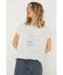 Piżama Women Secret womensecret t-shirt piżamowy  Minerals kolor szary bawełniana