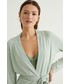 Piżama Women Secret womensecret szlafrok Soft Touch kolor zielony