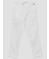 Spodnie Birba&Trybeyond spodnie z domieszką lnu dziecięce kolor biały gładkie