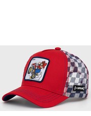 Czapka czapka Mario Kart kolor czerwony z aplikacją - Answear.com Capslab