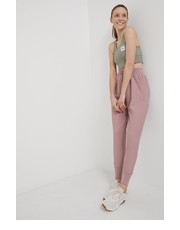 Spodnie spodnie damskie kolor różowy gładkie - Answear.com Eivy