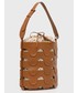 Shopper bag Coccinelle torebka kolor brązowy