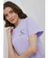 Bluzka Jdy T-shirt bawełniany kolor fioletowy