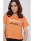 Bluzka Jdy T-shirt bawełniany kolor pomarańczowy