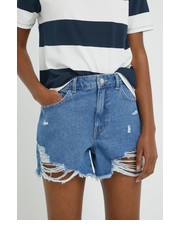 Spodnie szorty jeansowe damskie gładkie high waist - Answear.com Jdy