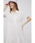 Sukienka Jdy sukienka kolor biały mini rozkloszowana